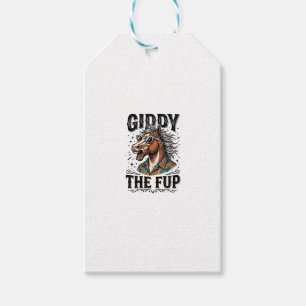 Funny Giddy The Fup Horse Vintage Engraving Shirt_ Gift Tags