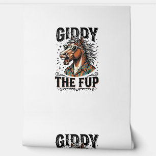 Funny Giddy The Fup Horse Vintage Engraving Shirt_ Wallpaper