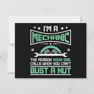 Funny Gift 4 Mechanics Adult Humour Gift Holiday Card