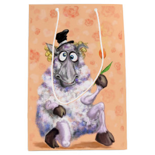 Funny Gift Bag with In Love Ram - Romantic