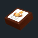 Funny Gift Box with Happy Duck - Custom Text<br><div class="desc">Funny Gift Boxes with Yellow Duck Playful Wink Happy Smile Cartoon Drawing and Text - Choose / Add Your Unique Text / Font / Colour - Make Your Special Gift Box - Resize and move or remove and add elements / image with Customisation tool ! - Drawing and Design by...</div>