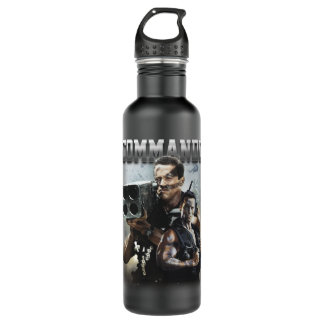 Funny Gift Commando Bootleg Tee Arnold Schwarzeneg 710 Ml Water Bottle