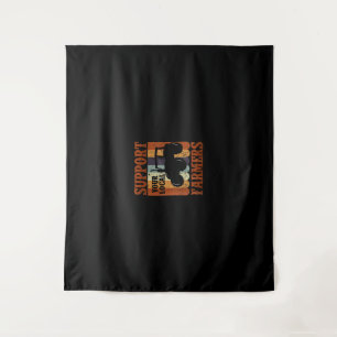 Funny Gift Farmer Chicken Farm Goat Farming Gift Tapestry