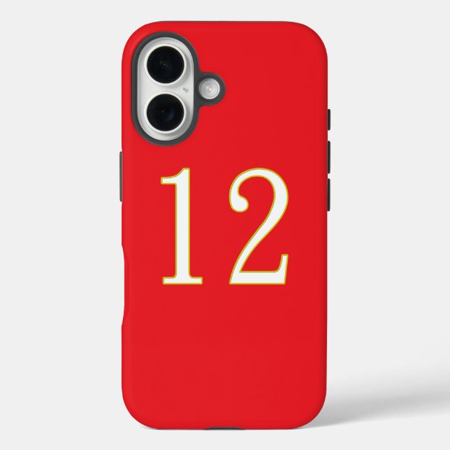 funny gift for all fans player have number 12  Case-Mate iPhone case (Back)