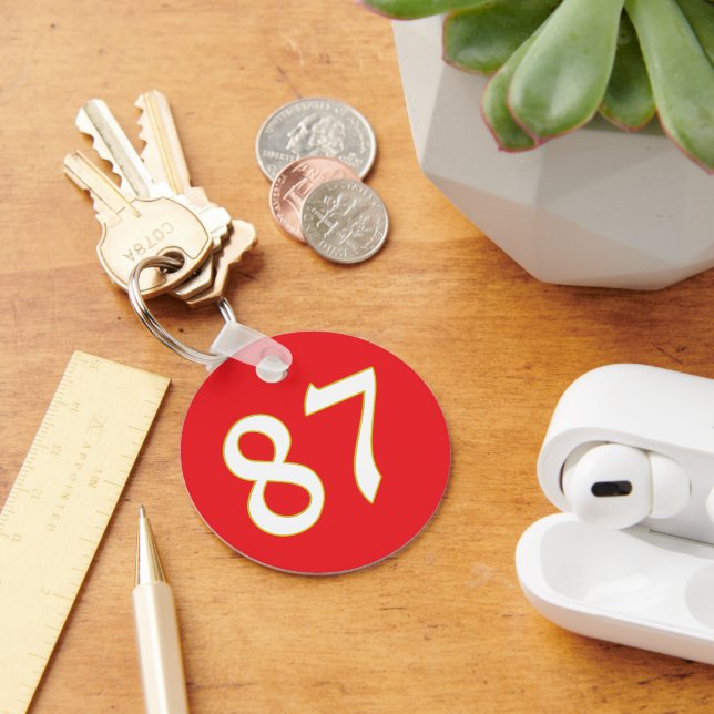 funny gift for all fans player have number 12  key ring (Desk)