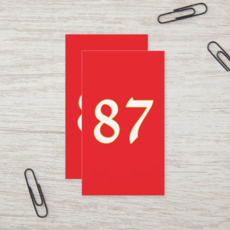 funny gift for all fans player have number 87 business card