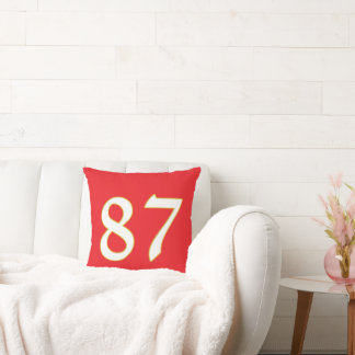 funny gift for all fans player have number 87 cushion
