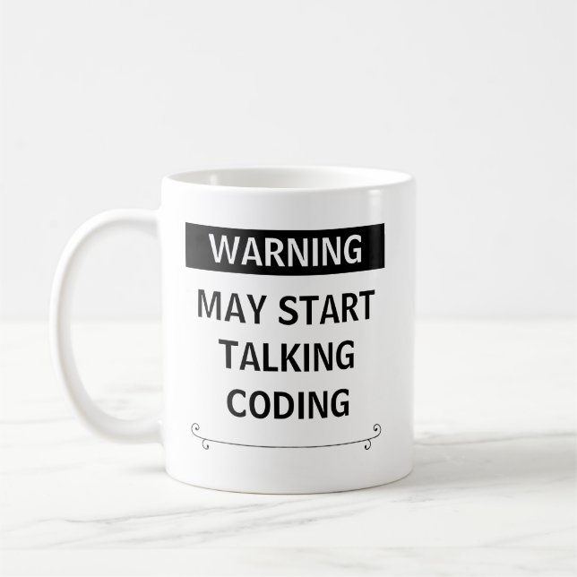 Funny Gift For Coders, Programmers Coffee Mug (Left)