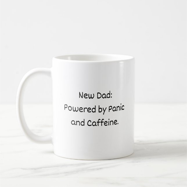  Funny Gift for First-Time Dads New Dad Coffee Mug (Left)