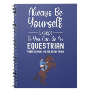 Funny Gift For Horseback Riders Horse Lovers Humor Notebook