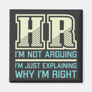 Funny Gift For HR Person   Human Resources Worker Magnet