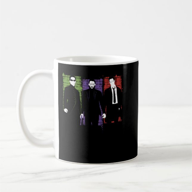 Funny Gift For Keanu Art Reeves Christmas Holiday Coffee Mug (Left)