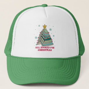 Funny Gift for Librarian, All Booked For Christmas Trucker Hat