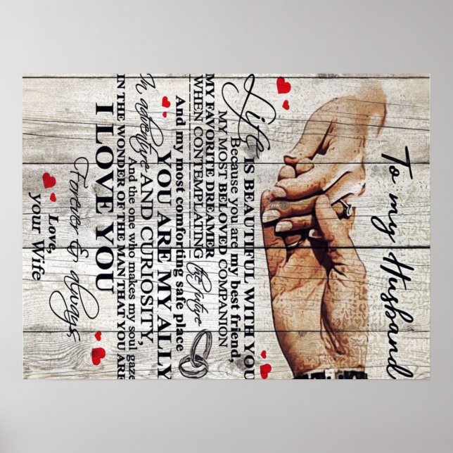 Funny Gift For Man | Funny Quotes To Husband | Poster (Front)