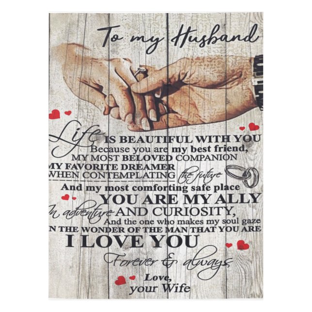Funny Gift For Man | Funny Quotes To Husband | Tablecloth (Front)