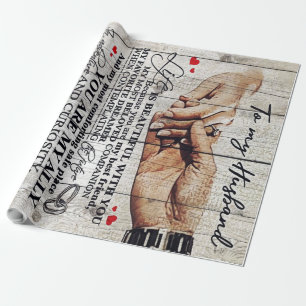 Funny Gift For Man Funny Quotes To Husband Wrapping Paper