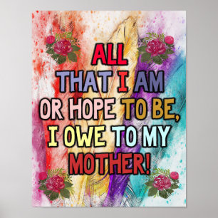 Funny Gift For Mum Funny Quotes To Mummy Poster