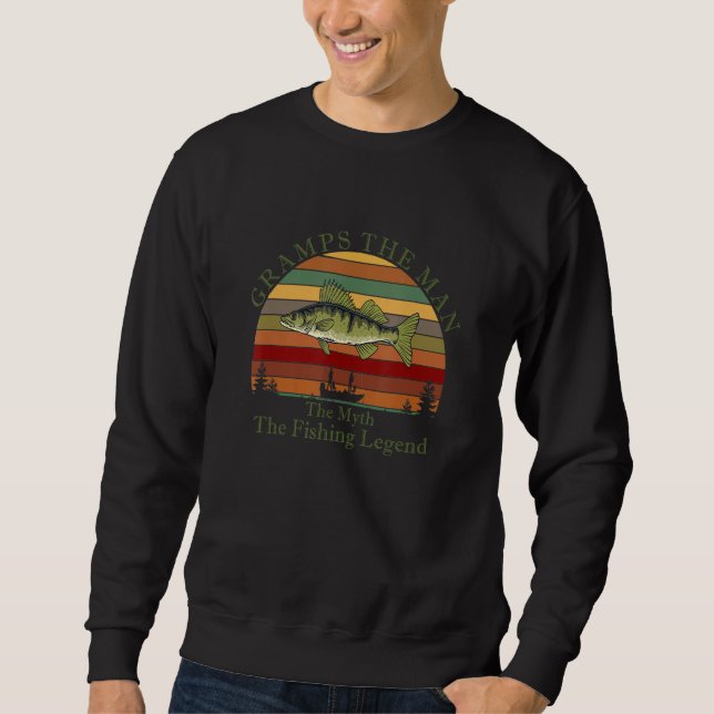 Funny Gift Idea The Myth The Legend GRAMPS And Wal Sweatshirt (Front)