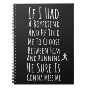 Funny Gift Ideas For Women Runners Sports Running Notebook