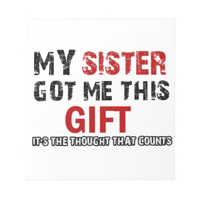 Funny gift items notepad (Front)