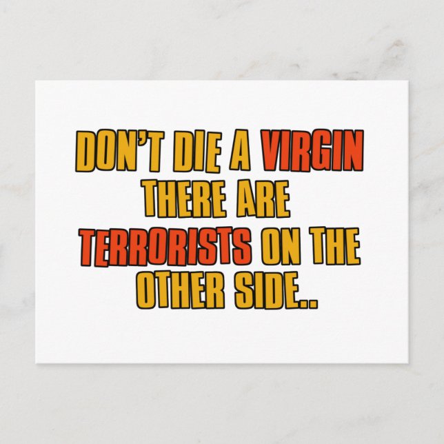 Funny gift items postcard (Front)