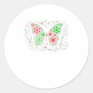Funny Gift Snowflake - Butterfly 2020 M Classic Round Sticker