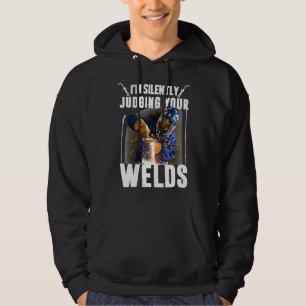 Funny Gift Welder Tee I'm Silently Judging Your We