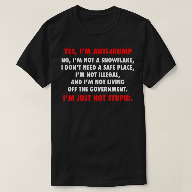 Funny Gifts For Anti Government Defund Politicians T-Shirt (Design Front)