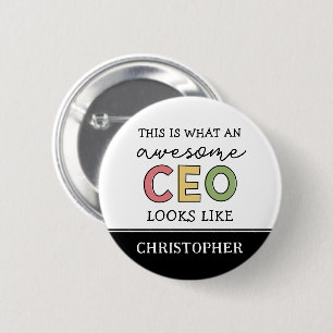 Funny Gifts for CEO Awesome CEO Boss Gifts 6 Cm Round Badge