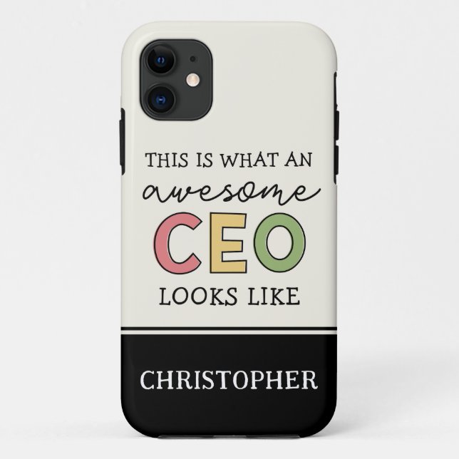 Funny Gifts for CEO | Awesome CEO Boss Gifts Case-Mate iPhone Case (Back)