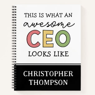 Funny Gifts for CEO   Awesome CEO Boss Gifts Notebook