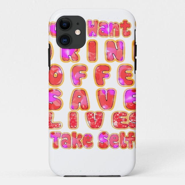 Funny Gifts for Coffee Lovers Case-Mate iPhone Case (Back)