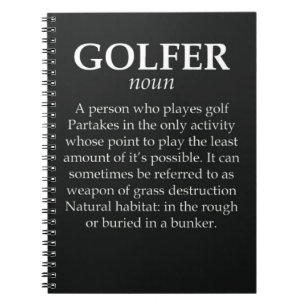 Funny Gifts For Golfer With Joke Quote Sports Notebook