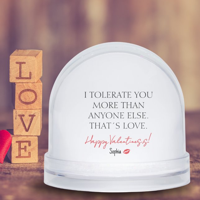 Funny Gifts For Husband Or Wife VDay Red Lips Snowglobe (Funny Gifts For Husband Or Wife VDay Red Lips Snow Globes)