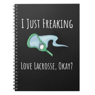Funny Gifts For Lacrosse Lovers Player Sports Lax Notebook