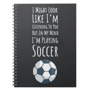 Funny Gifts For Soccer Players For Him Sports Papa Notebook