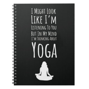 Funny Gifts For Yoga Lovers For Her  Notebook