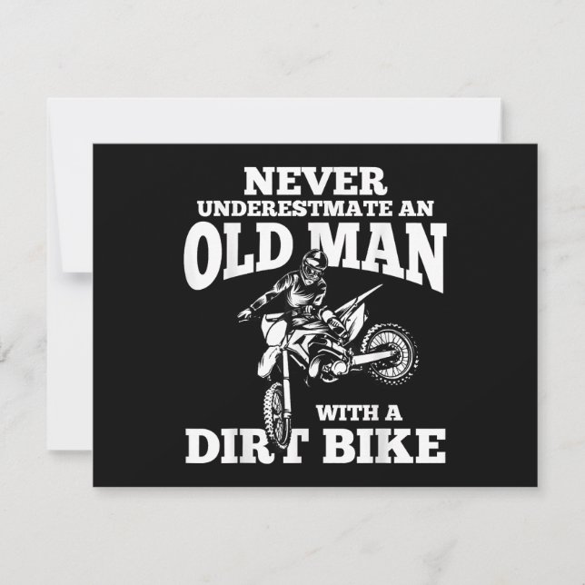 Funny Gifts Never Underestmate An Old Man With A D (Front)