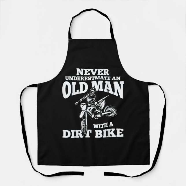 Funny Gifts Never Underestmate An Old Man With A D Apron (Front)