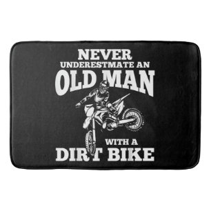 Funny Gifts Never Underestmate An Old Man With A D Bath Mat