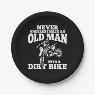 Funny Gifts Never Underestmate An Old Man With A D Paper Plate