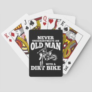 Funny Gifts Never Underestmate An Old Man With A D Playing Cards