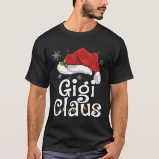 Funny Gigi Claus Christmas T-Shirt Pyjamas Santa G