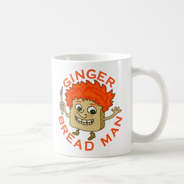 Funny Ginger Bread Man Christmas Pun Coffee Mug (Right)