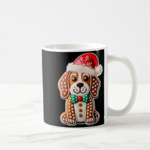 Funny Gingerbread Beagle Dog Christmas Womens Mens Coffee Mug