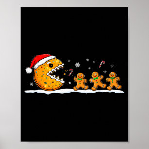 Funny Gingerbread Christmas Cookie Baking Boys Gir Poster