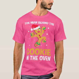 Funny Gingerbread Christmas Gender Reveal For Dad  T-Shirt