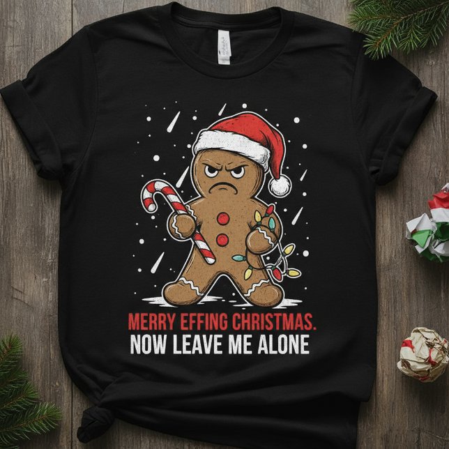Funny Gingerbread Christmas Shirt | Merry Effing (Creator Uploaded)