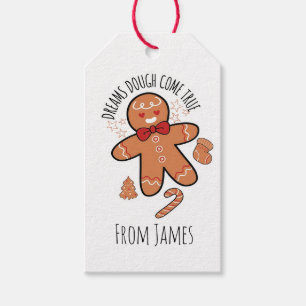 Funny gingerbread gift tags