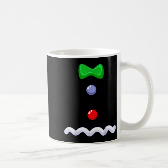Funny Gingerbread Man Christmas Costume  Coffee Mug (Right)